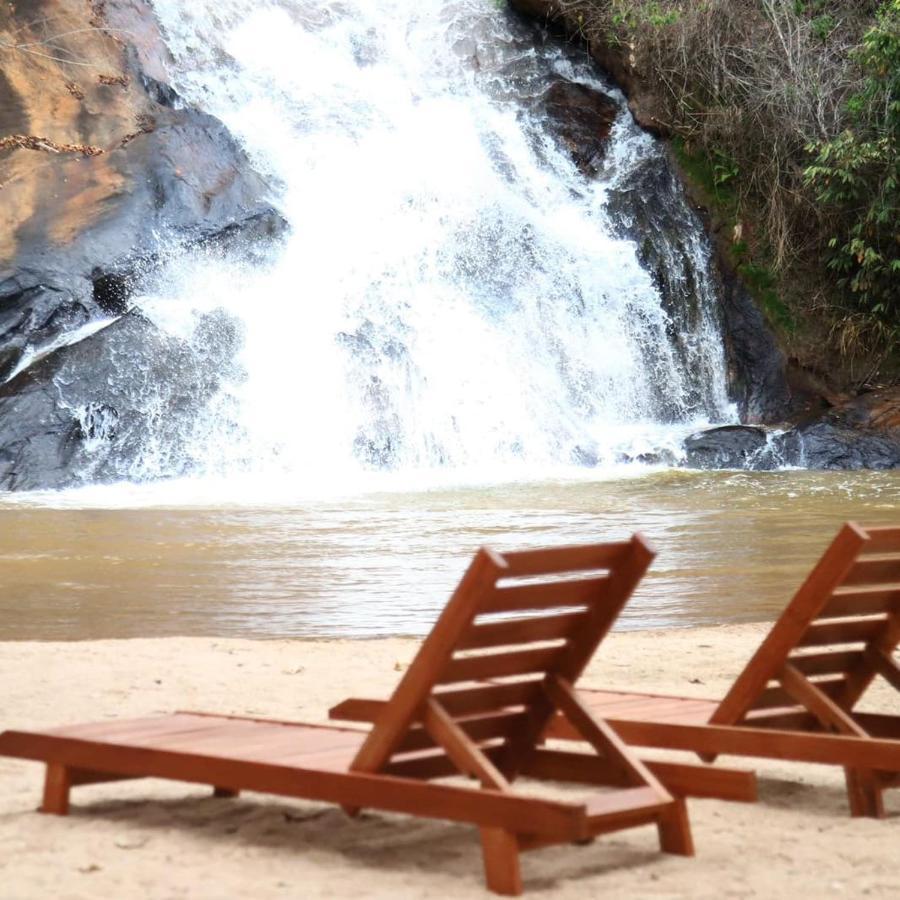 Casa De Campo Banheira, Lareira E Cachoeira Công viên tiểu bang Pedra Azul Ngoại thất bức ảnh